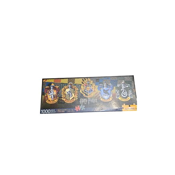 Harry Potter Crests Slim Jigsaw Puzzle, 1000-Pieces - Picture 1 of 2